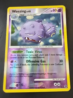Weezing 31/106 Great Encounters Pokemon Reverse Holo Card - Image 1