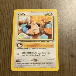 Pokemon Cleffa Neo Genesis 20/111 Rare 30 HP Basic Regular Card Pokemon TCG - Image 1