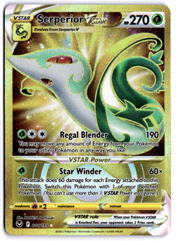 Serperior VSTAR - 210/195 - Secret Rare - Silver Tempest - Pokemon Card - NM/M - Image 1