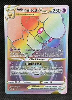 Whimsicott VSTAR 175/172 SWSH09: Brilliant Stars Secret Rare 2022 Pokemon Card - Image 1