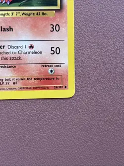 Pokemon TCG Charmeleon Base Set, Unlimited Uncommon Card 24/102 NM / LP - Image 2