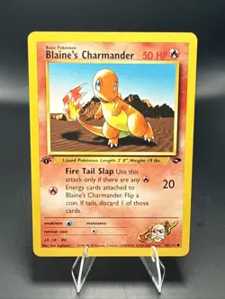 Pokemon Card - Blaine's Charmander Gym Challenge 60/132 Common 1st Edition - Image 1