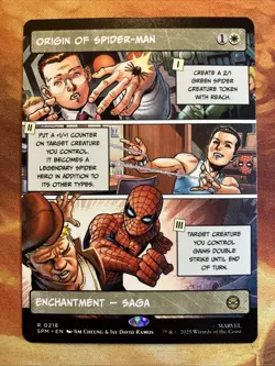 MTG Borderless Origin of Spider-Man Marvel's Spider-Man Rare Near-Mint!! - Image 1