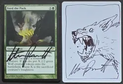 SKETCHED MtG Magic Dark Ascension Steve Prescott Artist Proof _ FEED THE PACK _ - Image 1