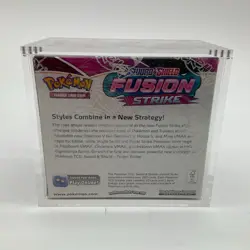 Pokemon TCG Sword & Shield Fusion Strike Booster Box w/ Acrylic - Image 3
