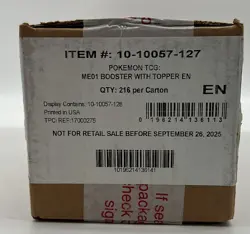 Pokemon TCG Mega Evolution ME01 Base Set Enhanced Booster Box Case SEALED - Image 1