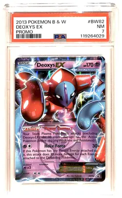 2012 Pokemon Black & White Promo Holo Deoxys EX #BW82 PSA 7 ES6 - Image 1