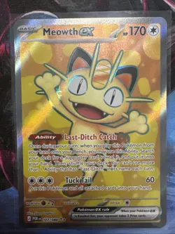 Pokemon Meowth Ex Ultra Rare 107/88 NM Perfect order - Image 1