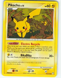 Pikachu - 94/123 Mysterious Treasures - Pokemon TCG - 2007 - Image 1