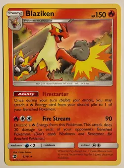 Blaziken Non Holo Rare 6/70 Dragon Majesty Deck Exclusive M/NM Pokemon TCG - Image 1