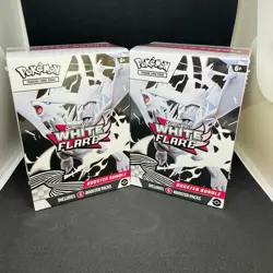 2x Pokemon Scarlet & Violet White Flare Booster Bundle Boxes 6 Packs [SEALED} - Image 2