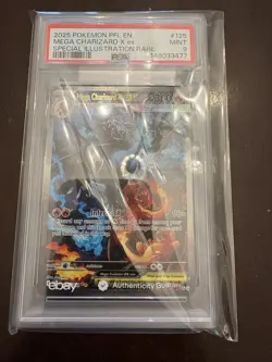 Pokemon Phantasmal Flames TCG MEGA CHARIZARD X EX Full Art 125/094 PSA 9 - Image 3