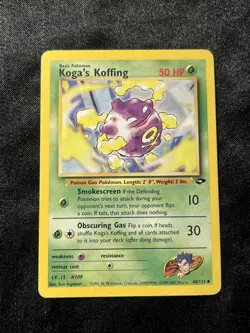 Pokemon - Gym Challenge - Koga's Koffing 48/132 - Uncommon LP - Image 1