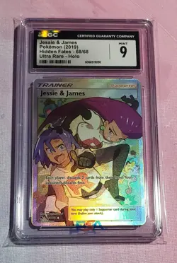 2019 Pokemon SM Hidden Fates Jesse and James Full Art 68/68 CGC 9 (B) - Image 1