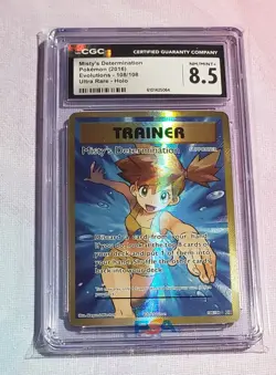 2016 Pokemon Misty's Determination #108 Pokemon Evolutions CGC 8.5 - Image 1