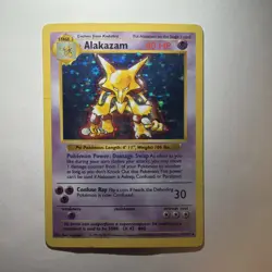 Alakazam - 1/102 - Holo Rare - Unlimited Edition Pokemon TCG Base Set - LP - Image 1