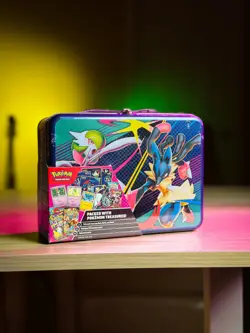 Pokemon TCG: 2025 Mega Evolution Fall Collector Chest Lunch Box | 6 Packs Sealed - Image 1