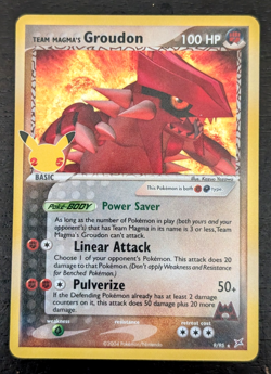 POKEMON ~ TEAM MAGMA'S GROUDON ~ 9/95 ~ CELEBRATIONS 25th ANNIV. HOLO RARE ~ NM - Image 1