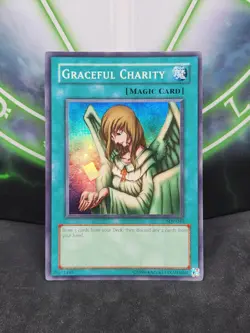 Yugioh Graceful Charity SDP-040 Super Rare Unlimited NM - Image 1