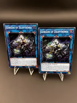 Yugioh! 2x Gorgon of Zilofthonia DUAD-EN050 - Secret Rare 1st Edition - Image 1