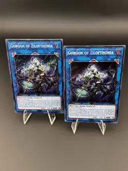 Yugioh! 2x Gorgon of Zilofthonia DUAD-EN050 - Secret Rare 1st Edition - Image 2