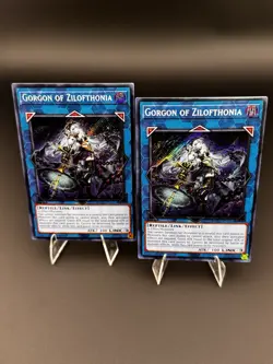 Yugioh! 2x Gorgon of Zilofthonia DUAD-EN050 - Secret Rare 1st Edition - Image 3