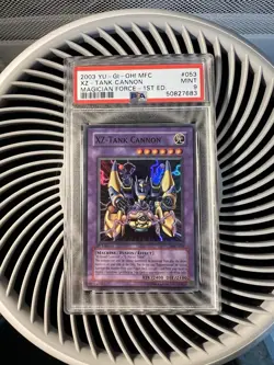 2003 Yugioh XZ-Tank Cannon Magician's Force MFC-053 1st Edition Super Rare PSA 9 - Image 1
