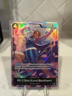 One Piece CCG MR.2.BON.KUREI (Bentham) OP14-091 Alt Art English Near Mint Cond. - Image 1