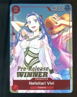 2023 One Piece Promo Pre-Release Winner #OP03-009 Nefeltari Vivi - Image 1