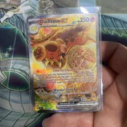 Pokemon TCG Stellar Crown Dachsbun EX SIR Holo Card 169/142 Near Mint - Image 1
