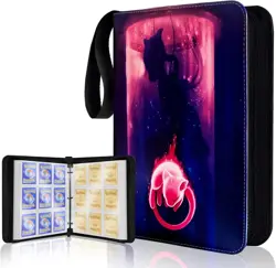 Card Binder for Pokemon Cards, Stickers, 50 Sleeves Trading Cards Binder Display - Image 1