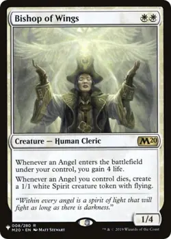 MTG - Bishop of Wings - The List - Light Play - Normal - Image 1
