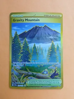 Pokemon Surging Sparks Gravity Mountain 250/191 Secret Rare Gold Card - Image 1