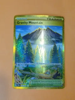 Pokemon Surging Sparks Gravity Mountain 250/191 Secret Rare Gold Card - Image 2