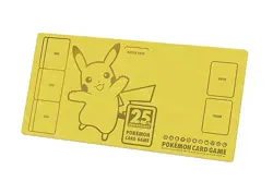 New Pokemon Card Game 25th Anniversary Golden Pikachu Rubber Playmat TCG - Image 1
