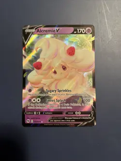 Pokemon Alcremie v Champion's Path Holo Ultra Rare Card 022/073 - Image 1