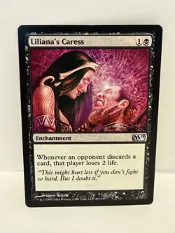 Liliana's Caress - MTG - Magic 2011 - M11 - LP - Image 1