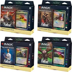 Magic The Gathering Fallout Commander Deck Display - 4 Box SEALED CASE - Image 1