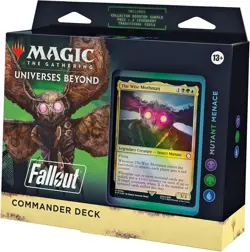 Magic The Gathering Fallout Commander Deck Mutant Menace Display - Image 1