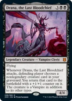 [1x] Drana, the Last Bloodchief - Played, English - Zendikar Rising MTG Magic - Image 1