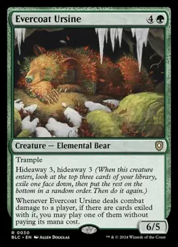 1x Evercoat Ursine NM Eng MTG - Bloomburrow Commander - Image 1