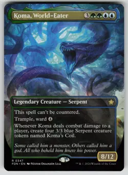Koma, World-Eater (Borderless) Normal R Foundations 347 NM - Image 1