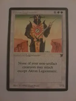 Akron Legionnaire MP Legends MTG Magic the Gathering - Image 1
