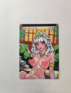 MTG Betor, Kin to All Alter Qiyana Waifu Hand Painted by BAZAYO 18+ Custom Art - Image 1