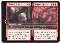 Charred Foyer // Warped Space #129 Duskmourn: House of Horror NM - Image 1