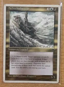 1995 MAGIC THE GATHERING CHRONICLES NEBUCHADNEZZAR TD25 - Image 1