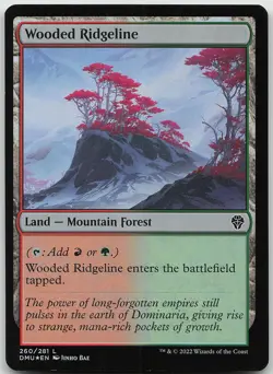 Wooded Ridgeline FOIL 260 Land Dominaria United NM MTG - Image 1