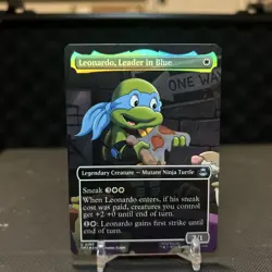Leonardo, Leader in Blue (Borderless) Teenage Mutant Ninja Turtles Foil - Image 1