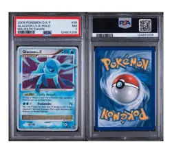 POKEMON GLACEON LVL X 98/100 MAJESTIC DAWN - PSA 7 - HUGE SWIRL! - Image 5
