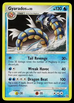 Pokemon Card - Gyarados Stormfront 19/100 Rare Non-Holo - Image 1